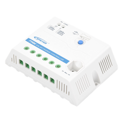 Controlador Solar PWM 12/24 V 30 A, Salida USB