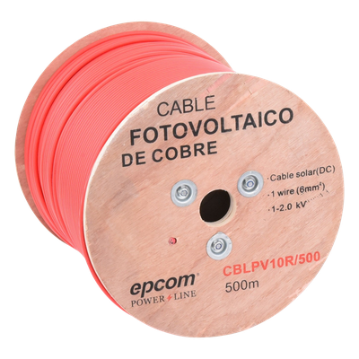 Carrete de 500 Metros / Cable Fotovoltaico Rojo  / Material