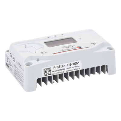 Controlador de carga y descarga 12-24 Vcc, 30 Amp
