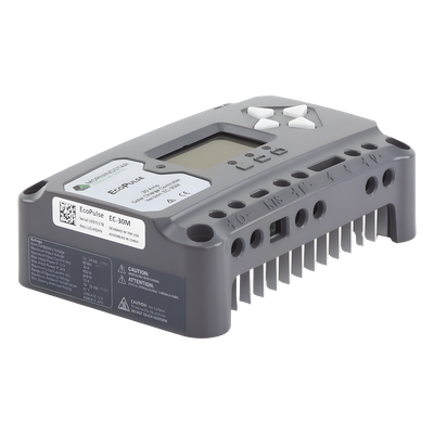 Controlador solar 12/24 Vcc  de 30 Amp. Con pantalla de