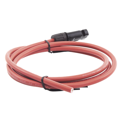 Cable Fotovoltaico, 1.5 m, Rojo, Calibre 10 AWG con Terminal