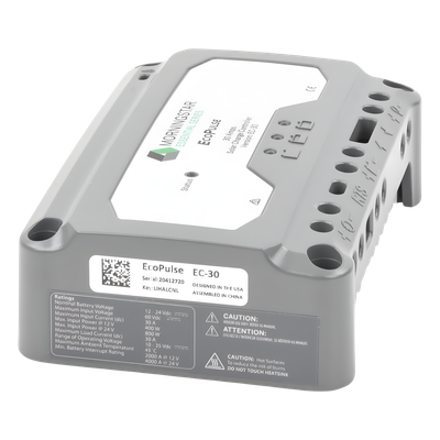 Controlador solar 12/24 Vcc de 30 Amp. Sin pantalla de