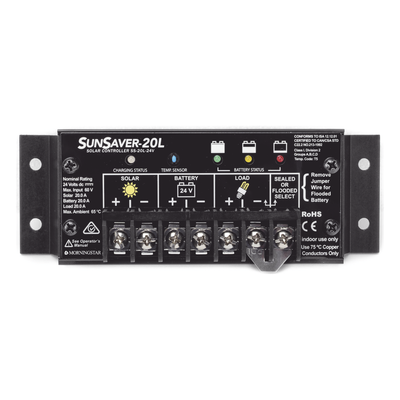 Controlador de Carga Solar SunSaver PWM 20 A / 12 VCC /