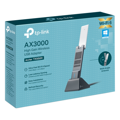 Adaptador USB Wireless Wi-Fi 6 / AX3000 (2402 Mbps + 574
