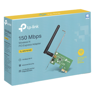 Adaptador Inalámbrico PCI Express / 150 Mbps / Banda 2.4