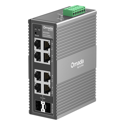 Switch Industrial Easy Managed / 8 Puertos Gigabit / 2×