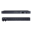 PDU ATS Medible / 10 Salidas NEMA 5-15R / 2 Entradas 120 Vca