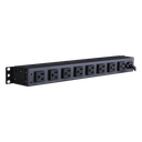 PDU Básico Rack / 8 Salidas NEMA 5-15R Traseras / 15 Amp /