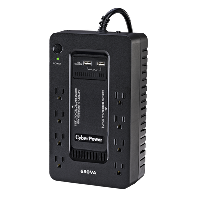 UPS Standby / 650 VA / 390 W / 8 Tomas NEMA 5-15R / 3 Tomas