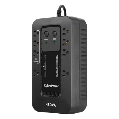 UPS de 450 VA / 260 W / Topología Standby / Modo ECO / 8