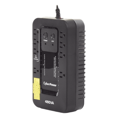 UPS de 450 VA / 260 W / Topología Standby / Modo ECO / 8