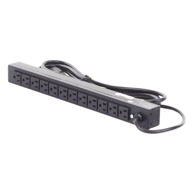 PDU Básico Rack / 12 Tomas NEMA 5-15R Traseras / 15 Amp /