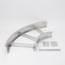 Curva Horizontal de Aluminio / Perfil Z / Peralte 3 1/4"