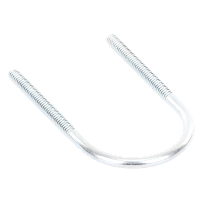 Abrazadera Tipo U / 1 1/4" / Acabado Electro Zinc / Sin