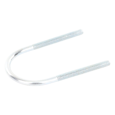 Abrazadera Tipo U / 1 1/4" / Acabado Electro Zinc / Sin