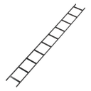 Escalera Tubular / 1.5" Peralte / 12" Ancho / 3.05 m (10 ft)
