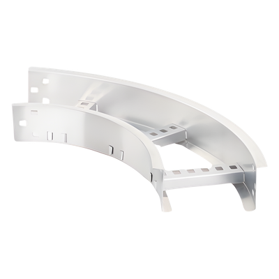 Curva Horizontal de Aluminio / Perfil Z / Peralte 3 1/4" /