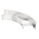 Curva Horizontal de Aluminio / Perfil Z / Peralte 3 1/4" /