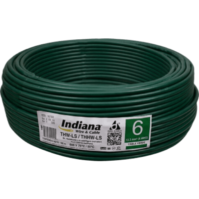 Cable THW-LS / Calibre 6 AWG / 19 Hilos / 90°C Seco / 75°C
