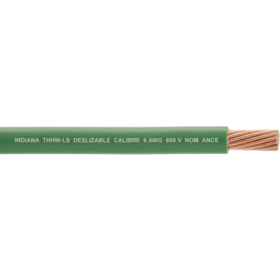 Cable THW-LS / Calibre 6 AWG / 19 Hilos / 90°C Seco / 75°C