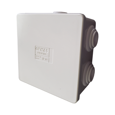 Caja de Derivación PVC 80x80x40mm IP44 Autoextinguible