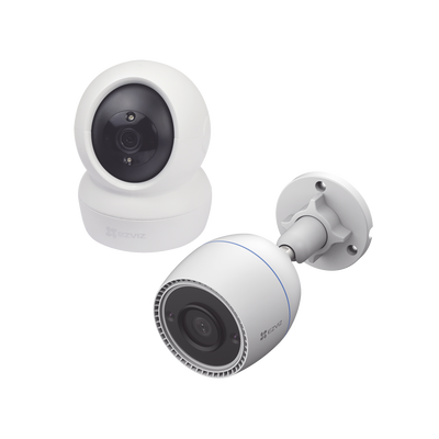 [KIT-C6N/C3TN] Kit Cámaras WiFi EZVIZ Interior C6N y Exterior C3TN con App