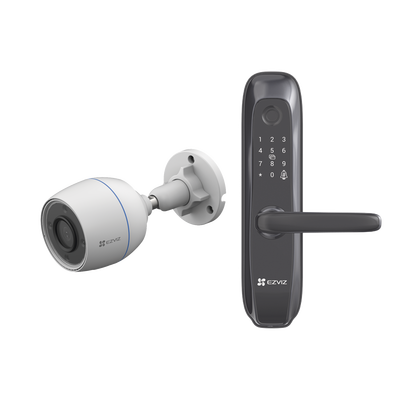 [CS-L2S/CAM] Kit de Cerradura Inteligente con Cámara Wi-Fi y Apertura Remota