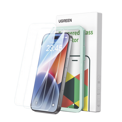 ​Protector UGREEN iPhone 16 Pro Max 2P con Marco de Instalación