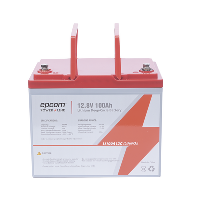[LI100A12CV] Batería de Litio EPCOM 12.8 V 100 Ah LiFePO₄ Ciclo Profundo