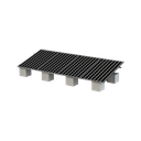 Kit Montaje Solar 1x4 Riel 8 5400mm Aluminio Anodizado