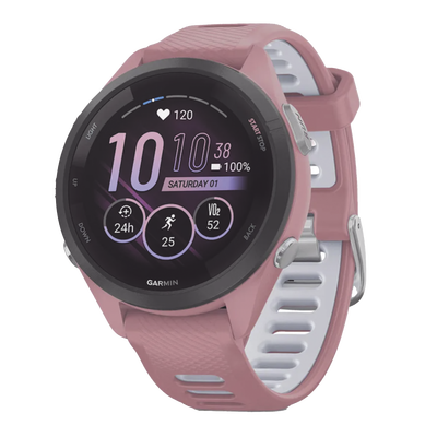 Reloj Deportivo Garmin Forerunner 265S GPS Bisel Negro Rosa