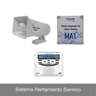 Kit de Alertamiento Sísmico con Audio Oficial SASMEX