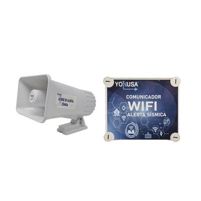 [YKIT-SISMICO-WIFI] KIT de Alertamiento SISMICO con Audio Oficial SASMEX por