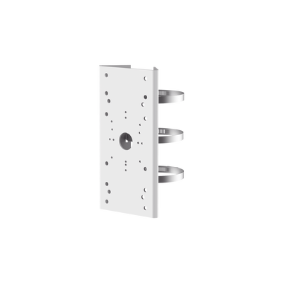 [DS-1275ZJ] Montaje de poste para domos PTZ, acero inoxidable, color blanco