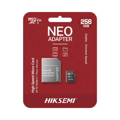 Memoria microSD de 256 GB con adaptador para dispositivos móviles