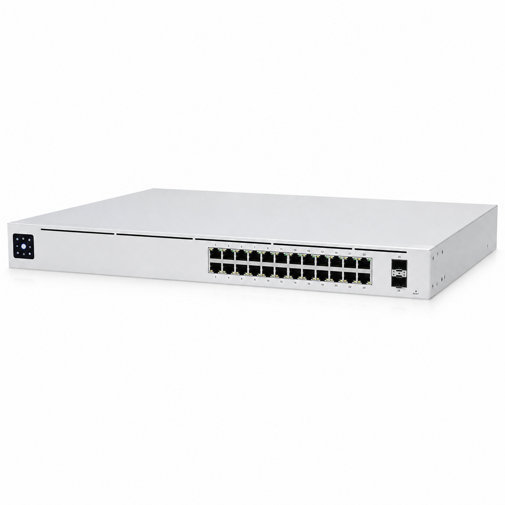 [USW-24-POE] Switch Administrable UniFi de 24 Puertos Gigabit con 16 PoE+ y SFP