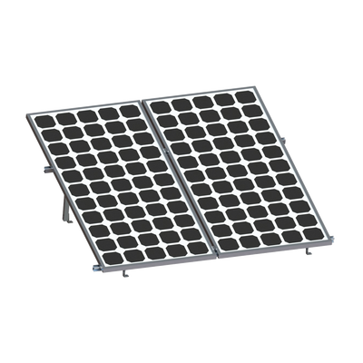 [VEKTOR8R2700] Montaje Solar 1x2 Riel 8 2700mm Aluminio Anodizado