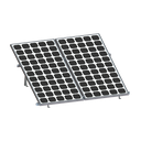 Montaje Solar 1x2 Riel 8 2700mm Aluminio Anodizado