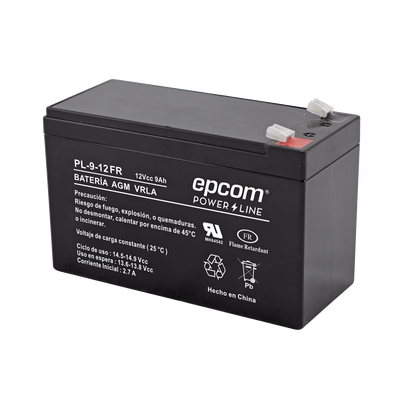 [PL-9-12FR] Batería 12 Vcc / 9 Ah / UL / Tecnología AGM-VRLA /