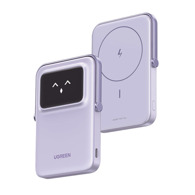​Power Bank UGREEN 10000mAh Inalámbrico con Pantalla TFT