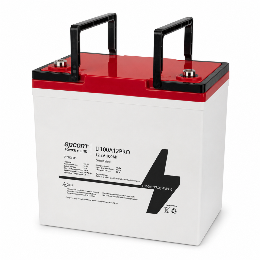 Batería LiFePO4 de ciclo profundo 12.8 V 100 Ah