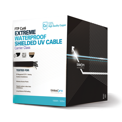 Cable UTP Cat6 305 m Exterior Negro 23 AWG LINKEDPRO