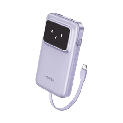 Power Bank UGREEN 10000mAh con cable USB-C y pantalla