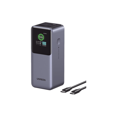 [35524B] Power Bank 20000mAh 130W con USB-C/USB-A y pantalla inteligente TFT
