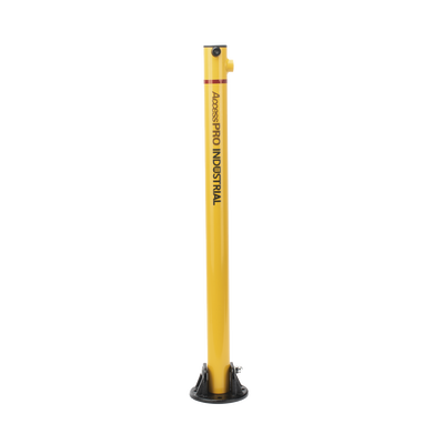 Bolardo retráctil Syscom con llave para control vehicular