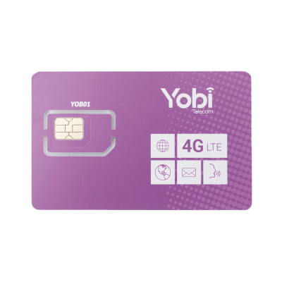 SIM Yobi para dispositivos móviles 5 GB mensual (Solo datos) por 1 año