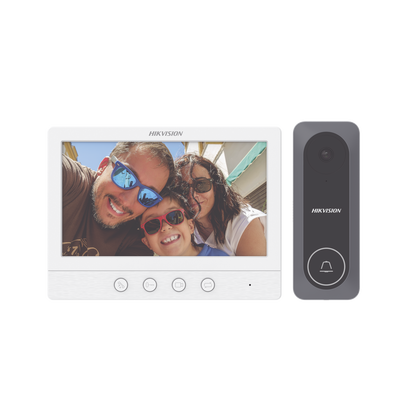 Kit de videoportero TurboHD 720p con pantalla LCD 7" y frente de calle exterior