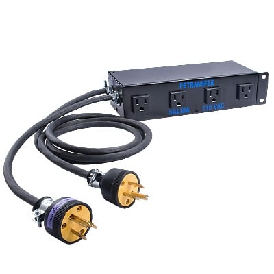 [PE-TRANSFER] Interfase de Transferencia 110V 20A con 4 Salidas para Generador