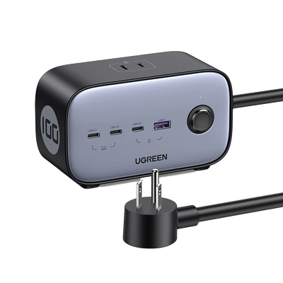 [40896] Multicontacto de Escritorio USB y Tomacorriente / 3 Puertos USB-C