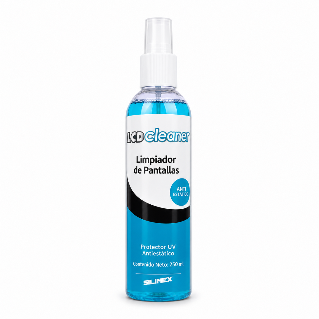 [LCD-CLEANER-250] Silimex Limpiador Antiestático de Pantallas 250 ml